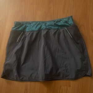 Women KIWI KATE reflective skort skirt w built n stretchy shorts Skort running M